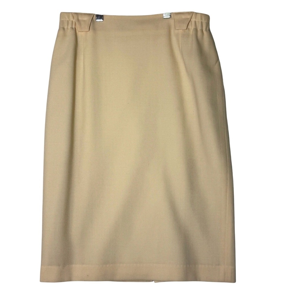 Via Condotti Womens Size 4 Vintage Wool Midi Pencil Skirt Old Money